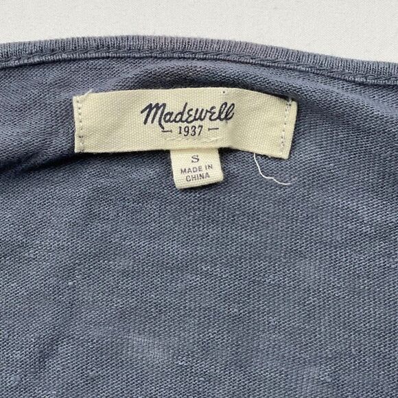 Madewell Modern Linen Peplum Top - Picture 5 of 8